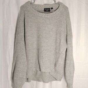 HARLEY DAVIDSON Women's Craftsmanship Sweater - Light Grey Marl